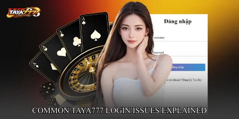 Common TAYA777 login Issues Explained